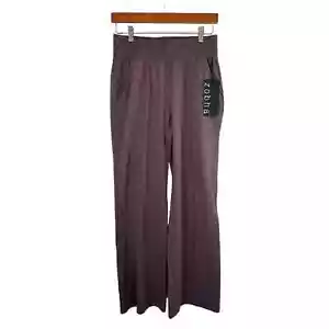 Pantaloni Josie nuovi con etichette Zobha donna grattacieli accoglienti prugna viola casual taglia M - Foto 1 di 8