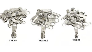 YKK Zipper Repair Kit #3 Aluminum Coil Long Pull Non-Lock Slider for Coil Zipper - Picture 1 of 1