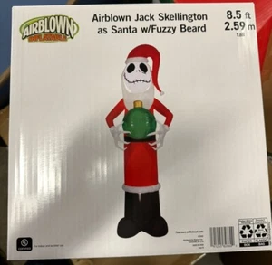 Jack Skellington Gigante Alto 8,5 Ft Gonfiabile L'incubo prima di Natale - Foto 1 di 2