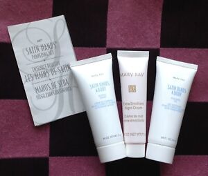   Mary Kay Satin Hands Cleansing Gel Buffing Cream & Extra Emollient Night Cream