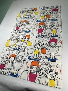 Karolina Palmer IKEA Fabric Ltd Ed 2012 Girls Swimmers 58x80 Rare Over 2yrds - Picture 1 of 8