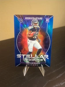 2022 Panini Rookies & Stars - Stellar Rookies Treylon Burks #SR-8 Blue Prizm /50 - Imagen 1 de 2