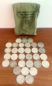 Lotto Morgan Peace Silver Dollars & Dimes da collezione grado misto in sacchetto di tela - Foto 1 di 21