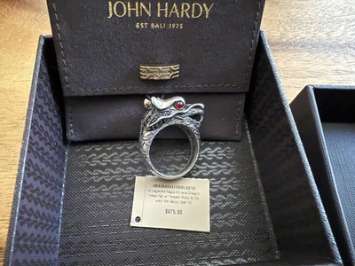 ANILLO NAGA JOHN HARDY PLATA ESTERLINA talla 10 Foto 1 de 4