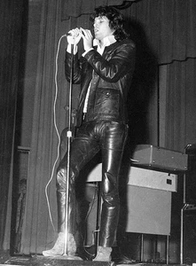Pantalón estilo celebridad para hombre Jim Morrison 100 % cuero PREMIUM negro - Imagen 1 de 9