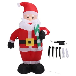 1.2m Christmas Inflatable Decoration Christmas Santa Blow Up Outdoor D 7975 CS - Picture 1 of 12