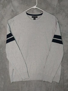 Banana Republic Sweater Mens XL Gray Luxury Blend Silk Cashmere Crew Neck - Picture 1 of 8