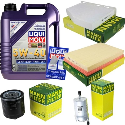 INSPEKTIONSKIT FILTER LIQUI MOLY ÖL 5L 5W-40 für VW Golf V 1K1 1.4 16V 5M1 521 - Bild 1 von 4
