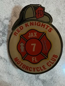 Red Knights Firefighters Motorcycle Club Jacksonville FL 7 Pin - Picture 1 of 2