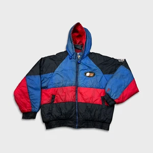 Chaqueta De Colección Años 90 Jugador Profesional New York Giants Para Hombre Grande Azul Cremallera Completa Abrigo NFL - Imagen 1 de 15