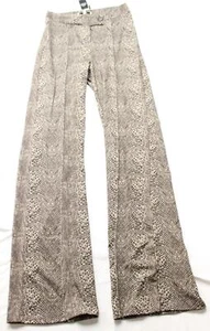 Fashion Nova Women's Call It Even Wide Leg Python Dress Pants MP7 Taupe Large - Picture 1 of 4