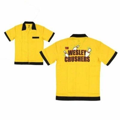 Camisa Disfraz Adulto Oro The Big Bang Theory Wesley Crushers Bowling Abotonada Foto 1 de 3