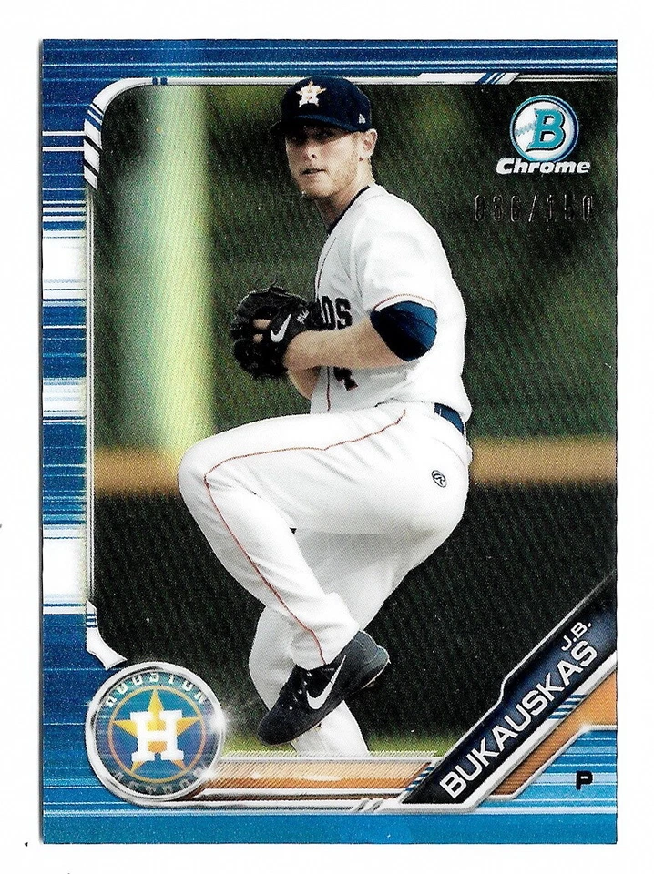 J.B. Bukauskas Houston Astros 2019 Topps Chrome MLB Baseball /150 #BCP-233 - Image 1 of 1