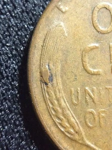 1952 Lincoln Cent *MINT ERROR* REV Die Chip On Wheat - INV#4350 - Imagen 1 de 3