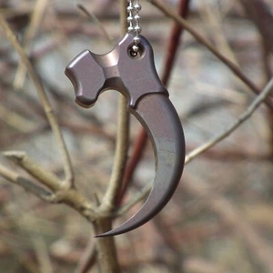 Titanium EDC pendant necklace ornament DISPLAY - Picture 1 of 4