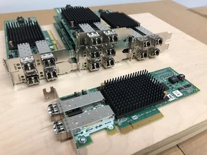 HP 8Gb PCI-e FC HBA Emulex LPE12002 StorageWorks HPE 2x SFP Transceivers LP - Picture 1 of 9