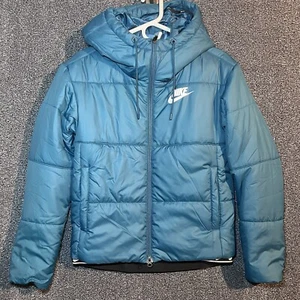Nike Puffer Running Giacca Donna XS Teal Piumino Finto Imbottitura - Foto 1 di 10