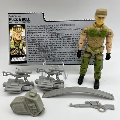 GI JOE ROCK & ROLL 95% COMPLETO CON TARJETA 1985 ARAH NOPAINT WEAR LOOK Foto 1 de 4