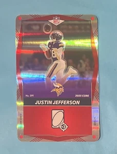 Justin Jefferson 2025 Uno Elite NFL Red Foil #091 Minnesota Vikings Mint - Picture 1 of 3