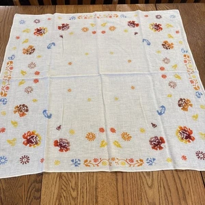 Vintage 27x29" Blumendruck Schal Tischdecke - Bild 1 von 11