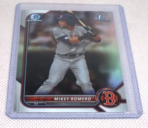 2022 Bowman Draft MIKEY ROMERO 1. BOWMAN REFRAKTORKARTE - Bild 1 von 2