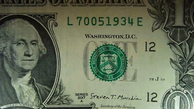 2017A Series $1 Dollar Birthday Note  Jul. 05, 1934  L70051934E - Image 1 of 3