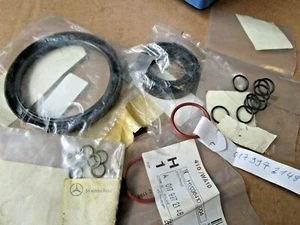Mercedes Simmerring Wellendichtring Zylinderkopf Kegelrad Kurbelwelle NEU SET - Picture 1 of 12