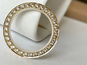 LÜNETTE mit 1,28ct. Tw If-vvs BRILLANTEN 750 / 18 KARAT GOLD ANHÄNGER - Picture 1 of 9