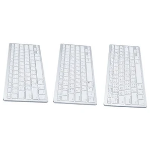 BT Keyboard Bilingual Super Slim Scissor Switch Wireless Keyboard For PC Lap US - Picture 1 of 32