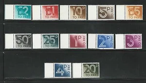 Great Britain: 1982; Scott J92-J103, MNH and edge, tax set difficult EBGB051 - Picture 1 of 2