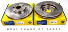 2 X FRONT AXLE BRAKE DISCS FITS TOYOTA AVENSIS 1.6 1.8 2.0 2.2 COMLINE ADC01109V