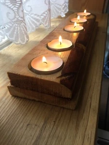 Wooden Votive candle Holders - Picture 1 of 7