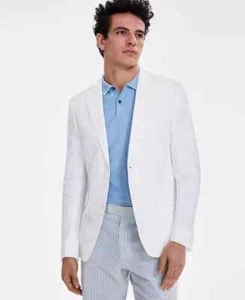 Tommy Hilfiger Men's Modern-Fit Linen Sport Coat White Size 38R Style CNRA1AGK02 - Picture 1 of 2