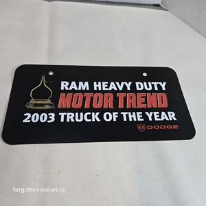Ram Heavy Duty Motor Trend Truck del año 2003 matrícula - Imagen 1 de 2