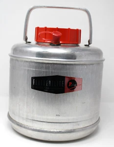 De colección Poloron Featherflite Aluminio Vacucel Espuma Aislante 2 Gal Jarra de Picnic Años 50 - Imagen 1 de 15