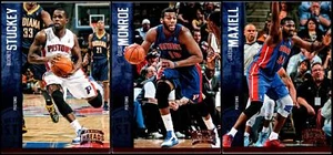 2012 Panini Threads Detroit Pistons (3) Card Lot - ONLY MINUTES LEFT – THIS I... - Picture 1 of 2