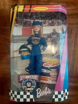 Novo na caixa Barbie 50º aniversário da NASCAR edição de colecionador 20442 1998 - Imagem 1 de 3