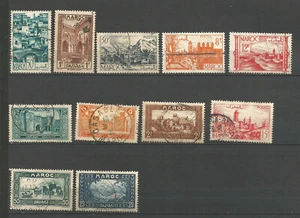 Maroc RF 1940/50 11 timbres oblitérés /TR4219 - Picture 1 of 1