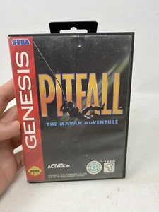 Pitfall: The Mayan Adventure (Sega Genesis, 1994) Game & Box, No Manual. Tested - Picture 1 of 12