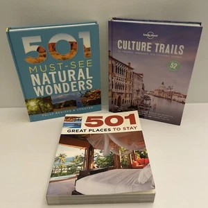 Travel Bundle x3 501 Must-See Natural Wonders, Places To Stay, Cultural Trails - Picture 1 of 23