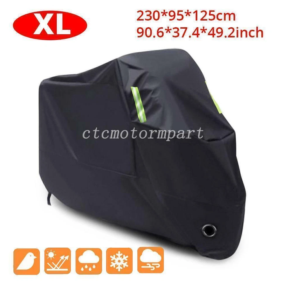 Cubierta de motocicleta XL negra resistente al polvo para Suzuki GSXR750 600 1000 Foto 1 de 1