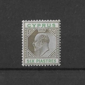Chipre 1904 EDVII 6pi SG67 MNH Cat £65 - Imagen 1 de 2