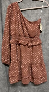 Nuevo Vestido Talla Grande Altar’d State Un Hombro Malva L - Imagen 1 de 7