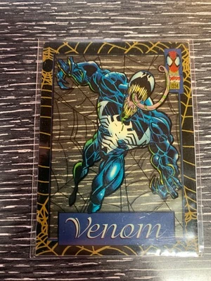 1994 Fleer The Amazing 蜘蛛侠第 1 版悬挂动画 #4 毒液 — 第 1/2 张图片