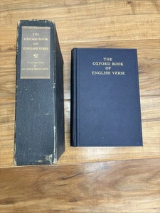 The Oxford Book of English Verse, (1940) Sir Arthur Quiller-Couch - Hardcover - Picture 1 of 9