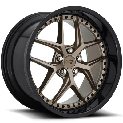 Niche M227 Vice 20x9 5x4.5" +35mm Bronze Wheel Rim 20" Inch Foto 1 de 4