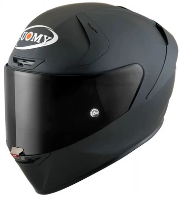 Casco de motocicleta sólido negro mate Suomy SR-GP EVO Foto 1 de 2