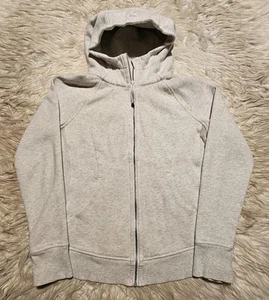 Lululemon Damen Größe 8 durchgehender Reißverschluss Scuba Hoodie Jacke sportlich hellgrau - Bild 1 von 6