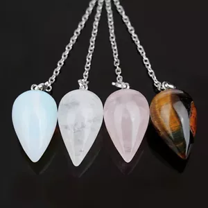 Natural Crystal Quartz Stone Colorful Radish Shaped Jewelry Necklace Decoration - Picture 1 of 16