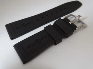 Bell & Ross Rubber Strap & Buckle 22mm x 18mm Genuine/ Original - Picture 1 of 5